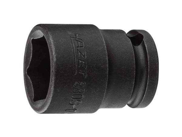 HAZET 880S-17, Kraftpipe, Rød, Gult, 1 hoder, 3/8", Imperisk, 17 mm
