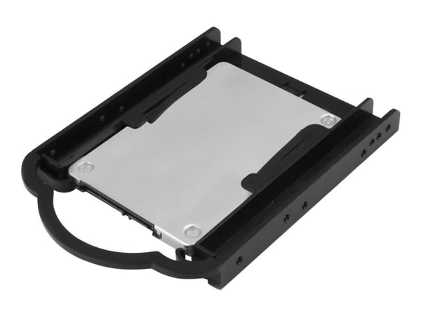 StarTech.com BRACKET125PT, 8,89 cm (3.5"), Liitinpaneeli, Musta, 2.5", IDE/ATA, SATA, Serial ATA II, Serial ATA III, Serial Attached SCSI (SAS), Muovi