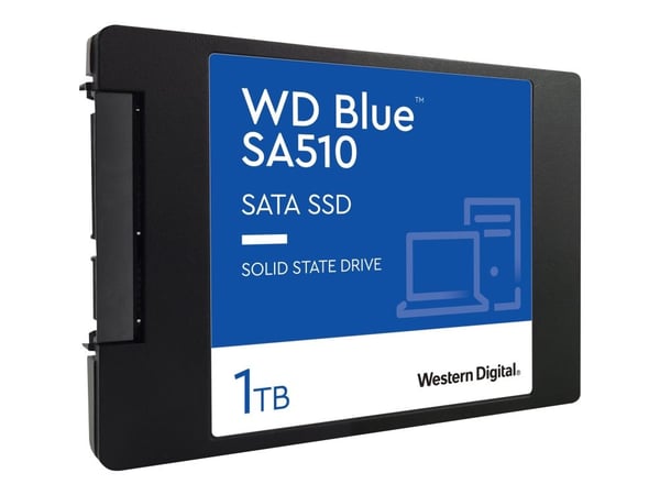 WD Blue SA510 WDS100T3B0A - SSD - 1 TB - intern - 2,5" - SATA 6Gb/s - blå