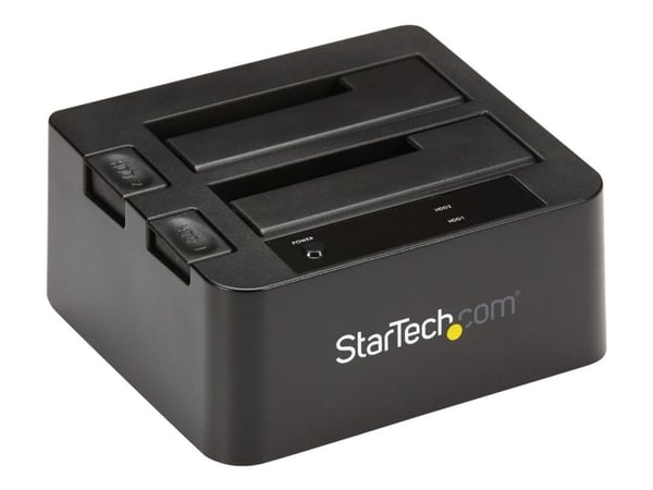 StarTech.com Dual-Bay USB 3.1 til SATA-harddiskdokkingstasjon, USB 3.1 (10 Gbps) harddiskdokkingstasjon, ekstern 2.53.5 SATA IIIIII, SSDHDD-dokking...