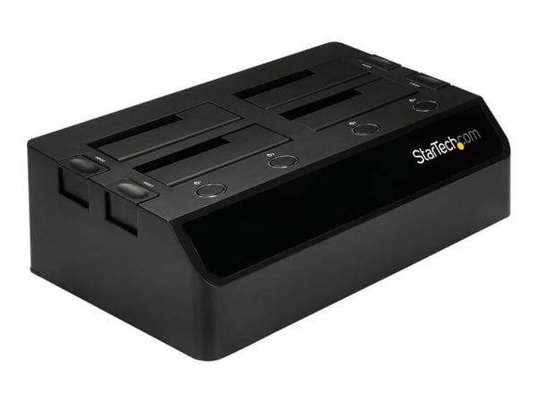StarTech.com 4-Bay USB 3.0 to SATA Hard Drive Docking Station, USB Hard Drive Dock, External 2.53.5 SATA III (6Gbps) SSDHDD Docking Station, Hot-Sw...
