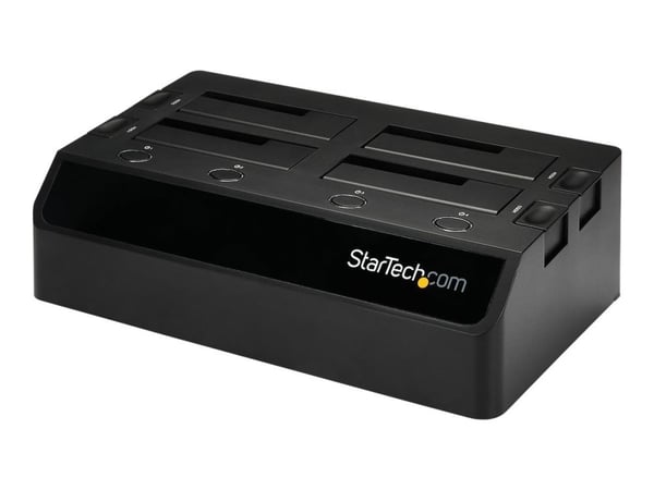StarTech.com 4-Bay USB 3.0 to SATA Hard Drive Docking Station, USB Hard Drive Dock, External 2.53.5 SATA III (6Gbps) SSDHDD Docking Station, Hot-Sw...