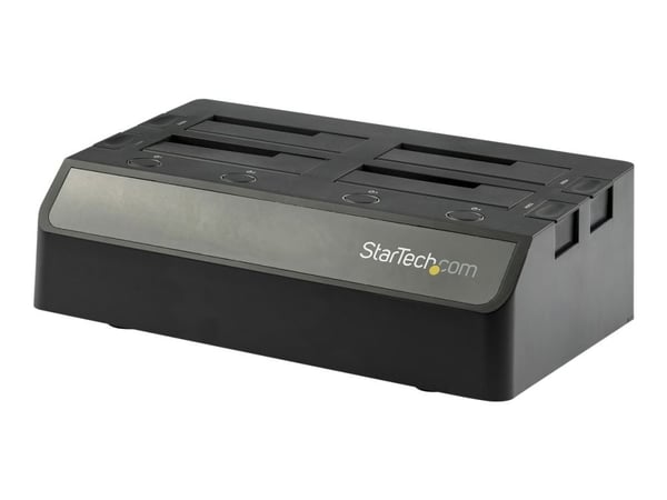StarTech.com 4-Bay USB 3.1 til SATA-harddisk-dokkingstasjon, 10 Gbps USB-harddisk-dokkingstasjon, ekstern 2.53.5 SATA III (6 Gbps) SSDHDD-dokkingst...