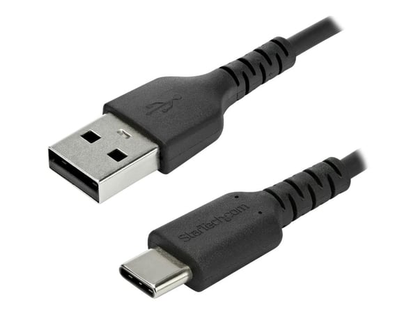 StarTech.com 2m USB A - USB C latauskaapeli, Kestävä nopea lataus ja synkronointi USB 2.0 - USB Type C datajohto, kestävä TPE-vaippa Aramidikuitu M...