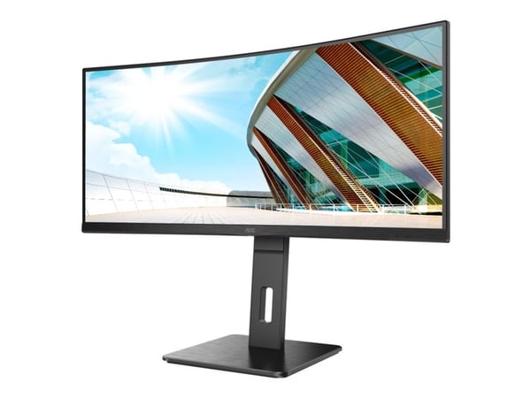 AOC Pro-line CU34P2A - P2 Series - LED-skärm - böjd - 34" - 3440 x 1440 UWQHD @ 100 Hz - VA - 300 cd/m² - 3000:1 - 1 ms - 2xHDMI, DisplayPort - hög...