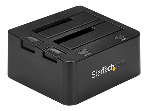 StarTech.com Dual-Bay USB 3.0 til SATA-harddisk-dokkingstasjon, USB-harddiskdokkingstasjon, ekstern 2.53.5 SATA IIIIII, SSDHDD-dokkingstasjon, Hot-...