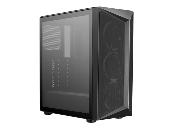 Cooler Master CMP 510 - Mid tower - ATX - sidepanel med vindu (herdet glass) - ingen strømforsyning (ATX) - svart - USB/lyd