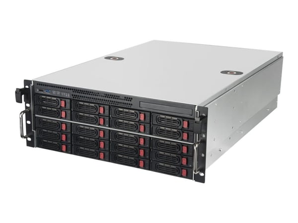 SilverStone RM43-320-RS - telineasennettava - 4U - laajennettu ATX / SSI EEB - SATA/SAS - hot-swap (ATX / PS/2) - USB