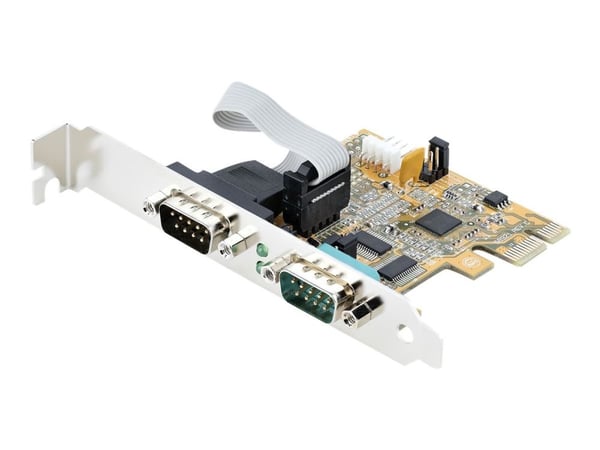 Startech 2-Port PCI Express Serial Card, Dual Port PCIe to RS232 (DB9) Serial Interface Card, 16C1050 UART, Standard or Low Profile Brackets, COM R...