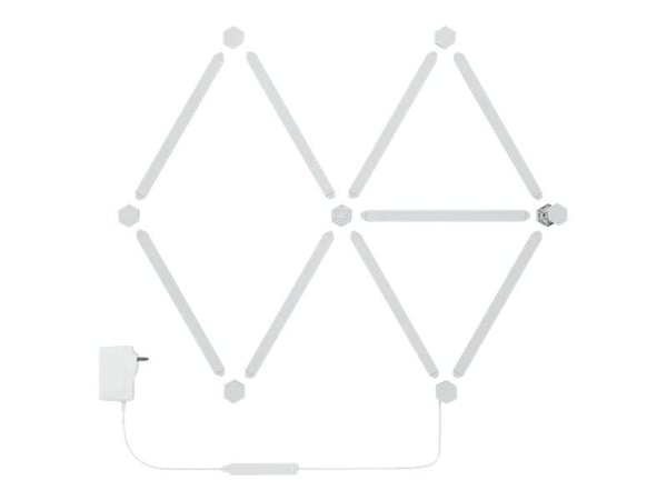 Nanoleaf Lines Starter Kit - Trådløst lyssett - LED x 9 - 2 W - klasse G - RGBW-lys - 1200-6500 K