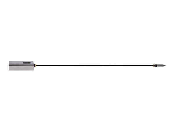 StarTech.com USB-C Ethernet-sovitin, 10/100/1000 Mbps, Gigabit-verkkosovitin, ASIX AX88179A-siru, 1ft/30cm kaapeli, USB Type C to RJ45 Ethernet Don...