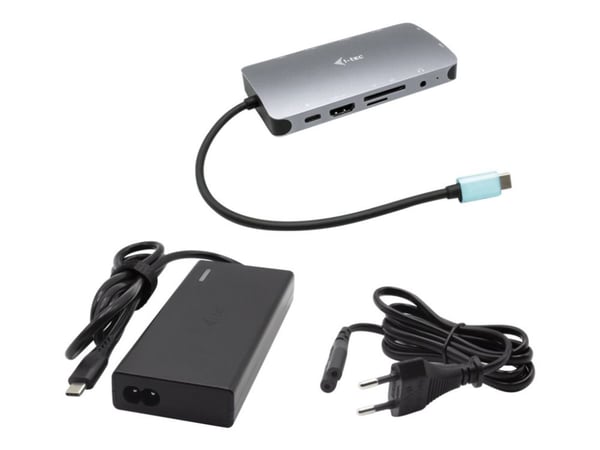 i-Tec - Dokkingstasjon - USB-C / Thunderbolt 3 - HDMI, VGA - 1GbE - 77 watt - Europa