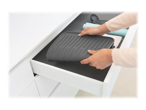 Brabantia Tørkematte i silikon, mørkegrå 117442