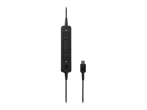 EPOS ADAPT 165 USB II - Hodesett - on-ear - kablet - USB, 3,5 mm jakk - svart - Optimert for UC