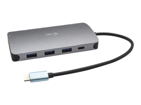 i-Tec - Dokkingstasjon - USB-C / Thunderbolt 3 - HDMI, VGA - 1GbE - 77 watt - Europa