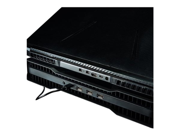 Cooler Master Notepal X150 Spectrum - Notebookvifte - med 4-porters USB-hub - 17" - 160 mm - svart