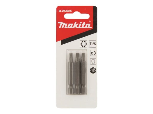 Makita - Spiss for skrutrekker - 3 deler - torx - T25 - heksagonal - lengde: 50 mm