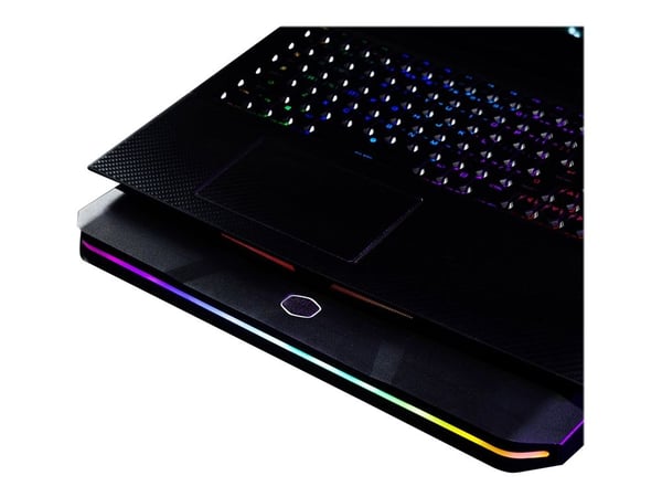 Cooler Master Notepal X150 Spectrum - Notebookvifte - med 4-porters USB-hub - 17" - 160 mm - svart