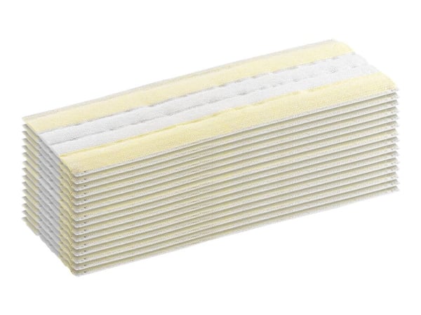 Kärcher EasyFix - Rengjøringsklut - for damprenser - gul (en pakke 15) - for Kärcher SC 1, SC 2, SC 3, SC 4, SC 5, SI 4