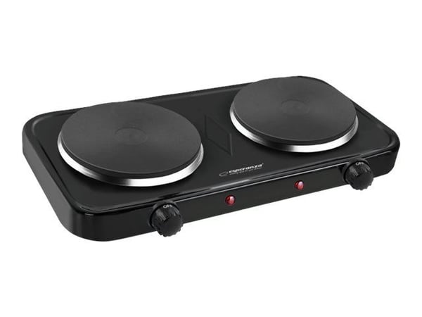 Esperanza COTOPAXI - Elektrisk varmeplate - 2 kW - svart