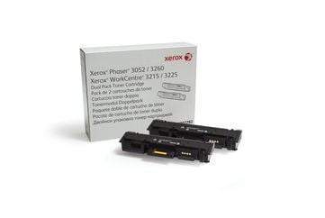 Xerox - 2-pack - svart - original - tonerpatron - for Phaser 3052, 3260; WorkCentre 3215, 3225