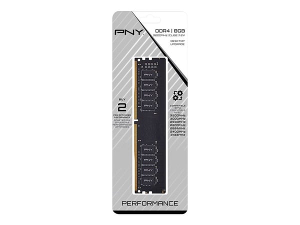 PNY MD8GSD43200-TB minnesmodul 8GB 1 x 8GB DDR4 3200 MHz