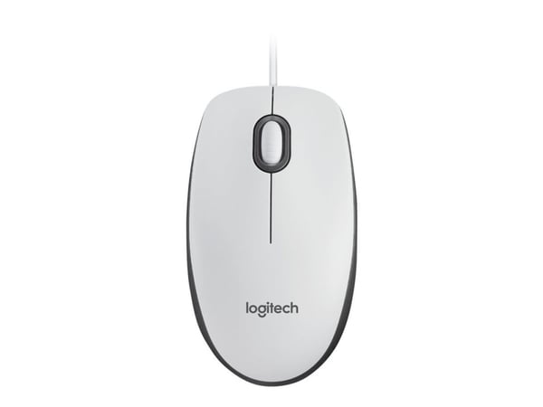 Logitech M100, Molempikätinen, Optinen, USB A-tyyppi, 1000 DPI, Musta