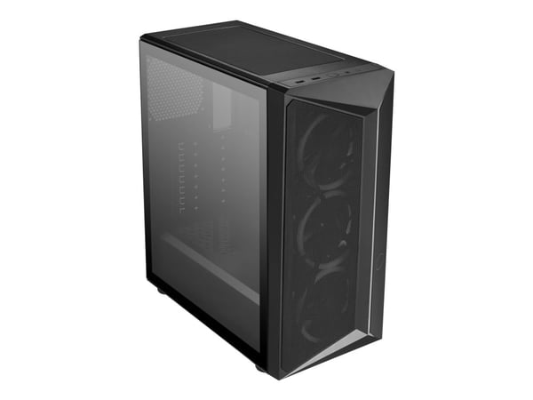 Cooler Master CMP 510 - Mid tower - ATX - sidepanel med vindu (herdet glass) - ingen strømforsyning (ATX) - svart - USB/lyd