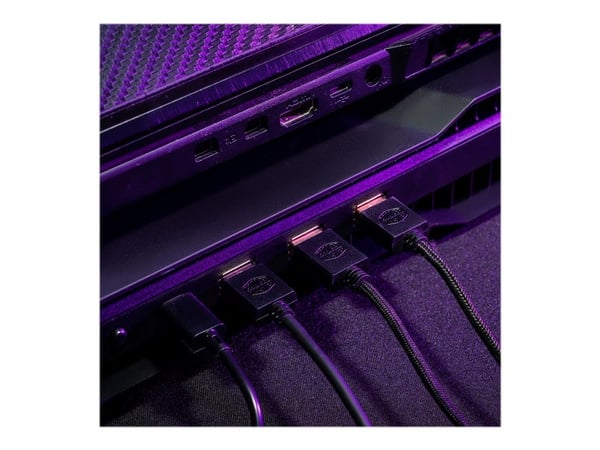 Cooler Master Notepal X150 Spectrum - Notebookvifte - med 4-porters USB-hub - 17" - 160 mm - svart