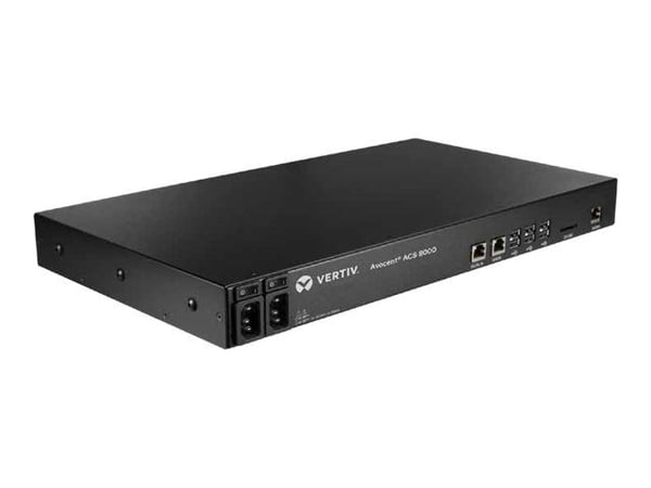 Avocent ACS 8000 Serial Console ACS8016SAC - Konsolserver - 16 portar - 1GbE, RS-232, RS-422, RS-485 - 1U - kan monteras i rack