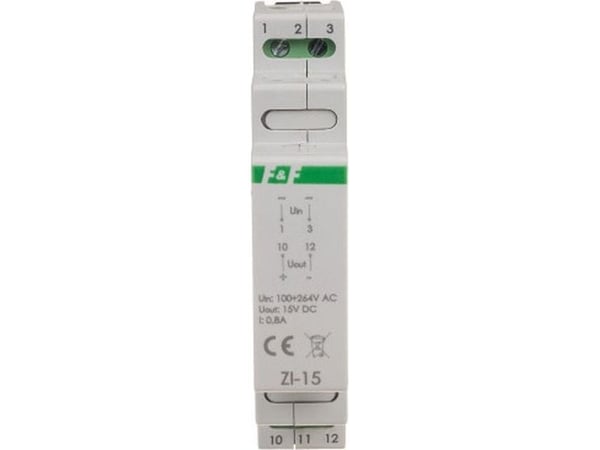 F&F Switching power supply 100-264V AC, output 14.5V DC 0.8A 12W ZI-17