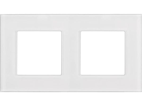 Maclean dubbel glasram Maclean MCE729W vit, 157x86 mm