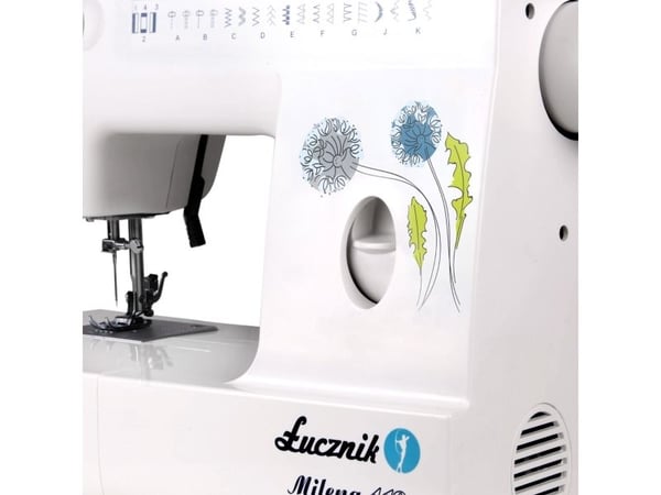 Lucznik Milena II 419, Hvit, Manuell symaskin, Sying, 4 Steg, Elektrisk, 70 W