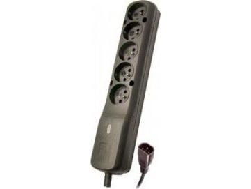 LESTAR LZ- 530 BW G-A K.:CZ 1,5M IEC320, 1,5 m, 5 AC-utgångar, inomhus, Typ E, Svart, 50 hz