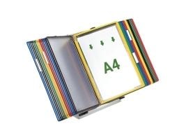 Bordstander, DJOIS t-technic, A4, 30 lommer, ass. farver