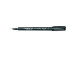 STAEDTLER Lumocolor 318 - Markør - permanent - svart - 0.6 mm - fin