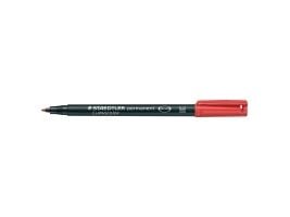 Permanent penna, Staedtler Lumocolor 317 M, medium, röd, 10-pack