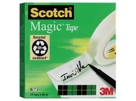 Scotch Magic Tape 810, 66 m, Fiber, Papir, CE, 19 mm