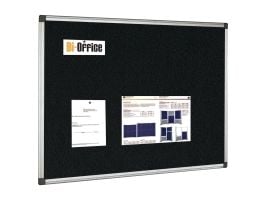 Opslagstavle, Bi-Office Maya, aluminiumsramme, sort, 90 x 120 cm