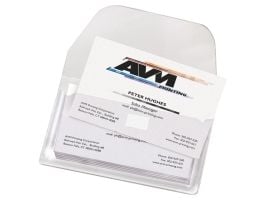 Visitkortlomme, med flap Djois, 6 x 10,5 cm, pakke a 10 stk