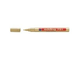 Paintmarker, Edding 751, 1-2 mm, guld, pakke a 10 stk