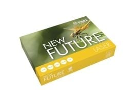 Papir til sort/hvid-print New Future Lasertech, med hul, A4, 80g, 500 ark
