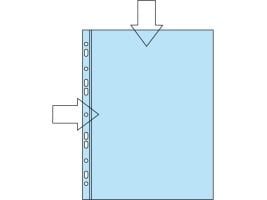Plastlommer, Bantex, med huller, A4, 110 µm, pakke a 100 stk