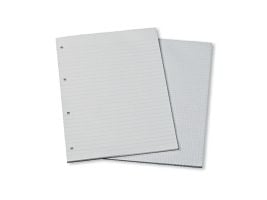 Notesblok, Specialplast, A4, linjeret, 4 huller, 25 ark, 60 g