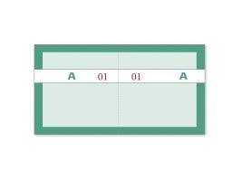 Mayland - Kupongbok - 100 ark - 200 skjemaer - 130 x 70 mm - nummerert