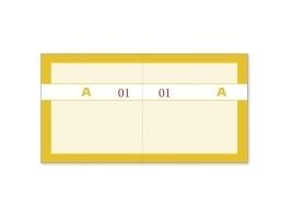 Mayland - Kupongbok - 100 ark - 200 skjemaer - 130 x 70 mm - nummerert