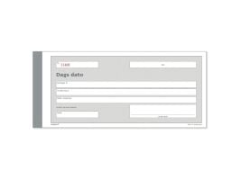 Mayland - Dagsskjema - 50 ark - 210 x 100 mm - dublett - blåpapirkopi - nummerert