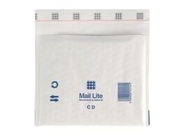 Mail Lite CD - Konvolutt - 160 x 180 mm - firkantet - åpen side - selvklebende - bobleplast - pakke av 100