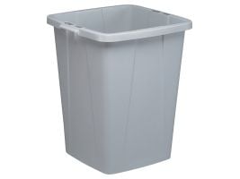 DURABLE DURABIN - Avfallskurv - firkantet - 90 L - håndtak - grå