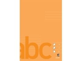 Skrivehæfte Bantex, A5, 11 linjer på 1/2 side (8 mm), orange, 25 stk.